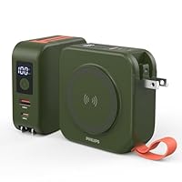 【新品未開封】PHILIPS 10000mAh プラグ付きケーブル内蔵 Amazon | Philips(フィリップス) 10000mAh MagSafe マグネット式