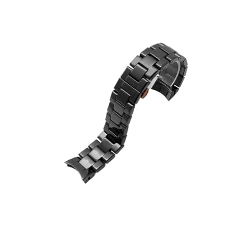 Bracelet montre céramique noir Armani AR1410 anti rayures en 22mm 24mm