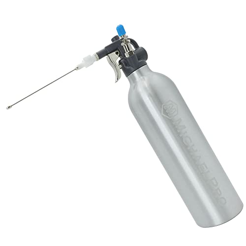 Image of MichaelPro MP019001 21oz Heavy Duty Aluminum Fluid Spray Can | Max 140psi Working Pressure | High Pressure Refillable Air Sprayer