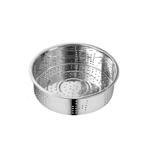 FonHNDG Vaporera Gruesa de Acero Inoxidable 304 con Doble asa for cocinar arroz, albóndigas y vaporera, Utensilios de Cocina. para Verduras, Mariscos(B Large)