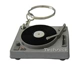 Technics: Turntable Deck Keychain - Silver