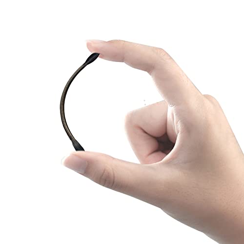 Black Cotton Swabs Precision Pointed - 600 Count Organic Pointy Cotton Bud Double Side Tightly Wrapped Charcoal Cotton Tip Paper Stick Soft Gentle Lint-Free Cruelty-Free Pointy & Round (Black)