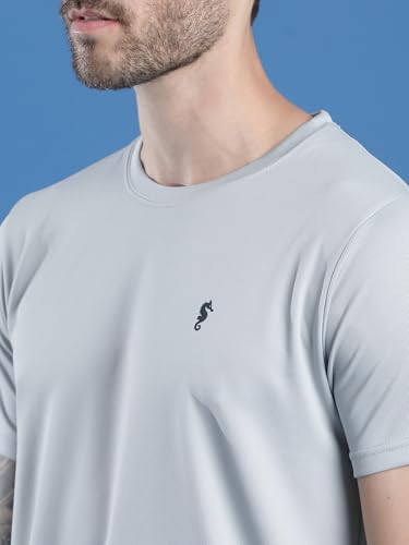 Image of EPPE Men's Round Collar T-Shirt | Regular & Dry Fit Summer Stylish Casual Tee | Polyester Half Sleeve T-Shirts for Men.