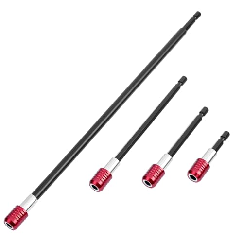Extensión de broca magnética para taladro con adaptador de vástago hexagonal de 1/4 pulgadas