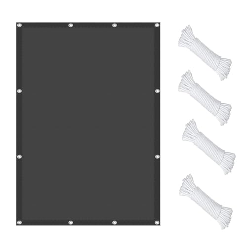 Auvent de qualité supérieure gris foncé 140 x 290 cm résistant