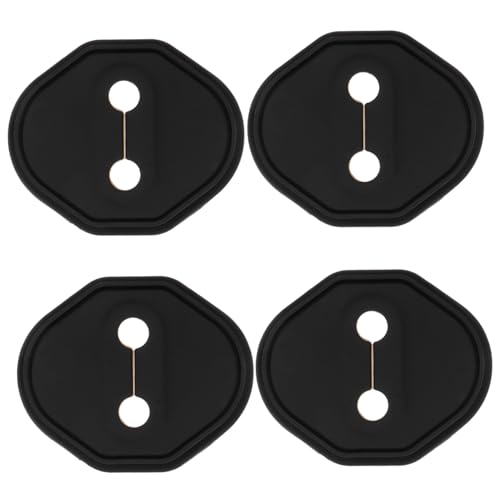 GRIRIW 4pcs Door Lock Protectors for Cars Modified Latch Covers Car Door Accessories Smooth Design for Enhanced Protection Style Compatible with Multiple Models