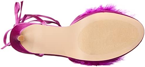 Madden Girl Women's Excite Heeled Sandal, Violet Satin, 10 | Image 3