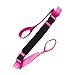 kowaku Yoga Strap Yoga Stretching Strap Pilates Flexibility Elastic Workout Portable Adjustable Multipurpose Gymnastics Stretch Band, Rose Red