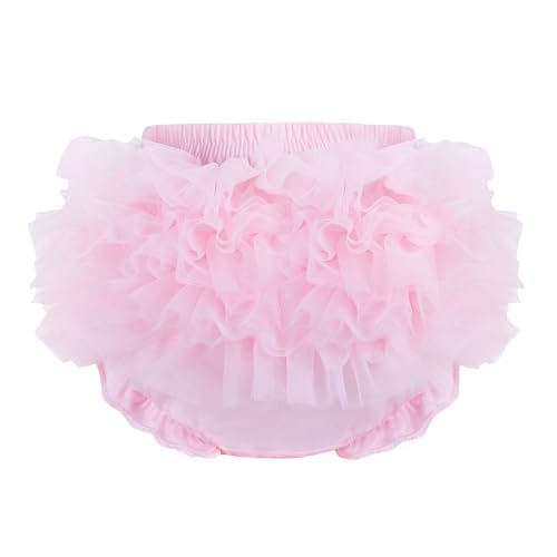 Baby Girl Lace Ruffle Diaper Cover Bloomer for Infant Girls Newborn Cotton Tutu Shorts Briefs Panties
