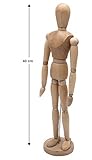 [page_title]-Meister Gliederpuppe 40cm hoch, Mannequin - Zeichenpuppe, aus feinem Samakholz - FSC, Ideal als Modell für Bewegungsstudien