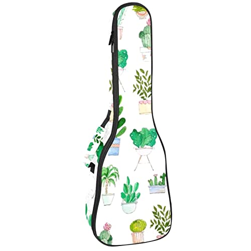 Housse pour ukulélé avec fond floral aquarelle de 10 mm d’épaisseur et rembourrage en éponge de 53,3 cm avec sangles… - Les Beatles, Paul McCartney, John Lennon, RIngo Starr, George Harrison Housse pour ukulélé avec fond floral aquarelle de 10 mm d'épaisseur et rembourrage en éponge de 53,3 cm avec sangles…