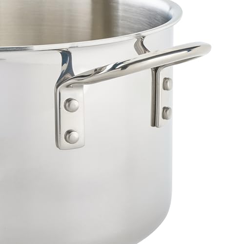 Winco TGAP-7 Tri-Ply Sauce Pan, Stainless Steel, Silver - Image 7