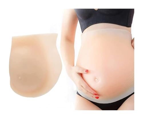 Barriga Embarazo Realista en Silicona - Barriga Embarazo Falsa Barriga Embarazo Artificial Tripa Ajustable para Teatro, Cine, Cosplay y Fiestas Temáticas