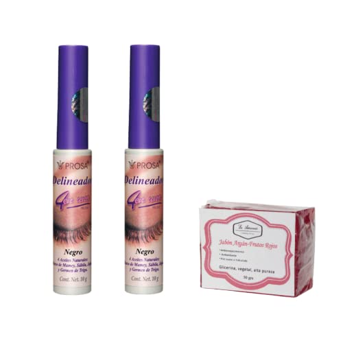 Ojos, Beauty Prosa 2 piezas Delineador Clásico Negro Prosa 4 en 1 | 1 Jabón 50gr La Artesanal