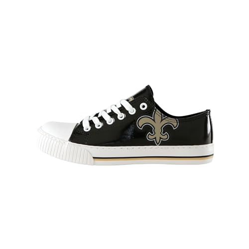 FOCO New Orleans Saints NFL Womens Team Color Metallic Sneakers - 7