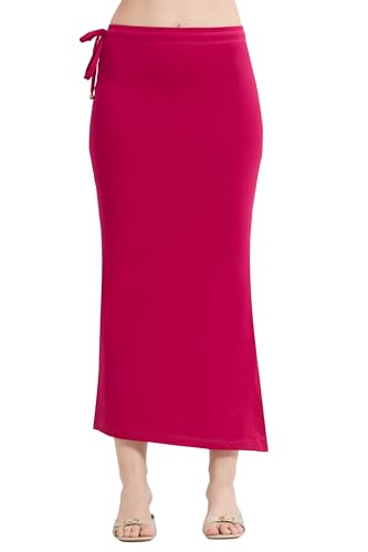 Image of TRASA Womens Saree Shapewear Petticoat, Cotton Lycra Petticoat, Skirts for Women, Shape Wear Dress for Saree