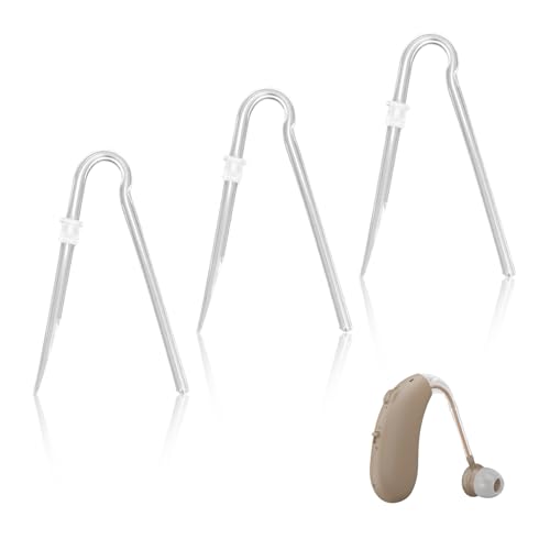 KMYZQDV 3pcs Hearing Aid Tubes Size #13 Slim Tubing with Tube Locks for Ear Molds Replacement Parts for Aids Earmold Retention Vacuum Covers Ear Supplies BTE Accessories(3.5 * 2mm)