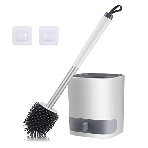 Toilet Brush, HIYAA Toilet Brushes & Holders Silicone