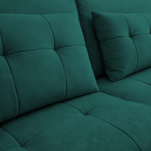 Image of Emilio 3 Seater Pull-Out Sofa Cum Bed (Pine Color) Premium Fabric Sofa Set for Living Room | Bedroom