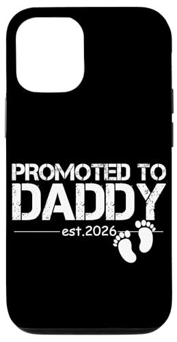 Promoted to Dad Est 2026 New Dad 2026 Ԃ j̎q ̎q pp X}zP[X iPhone 12/12 Pro p