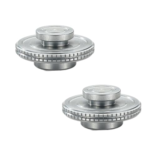 Campingmoon 2 Stück Deckel für Camping Gas Kraftstoffkanister mit EN417 Lindal Ventil M-108-2P