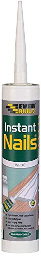 PACK of 25 Everbuild Instant Nails High Strength Quick Grab Panel Adhesive 290ml