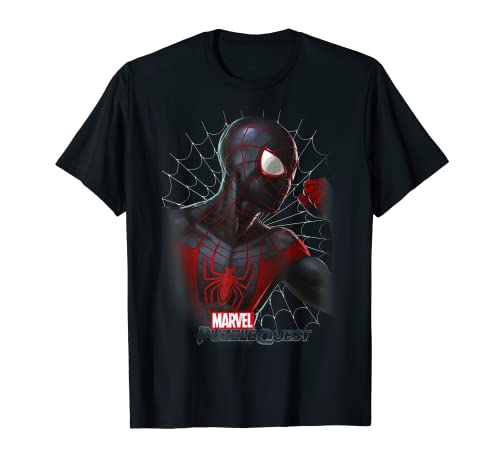 Marvel Puzzle Quest Spider-Man Profile Portrait T-Shirt