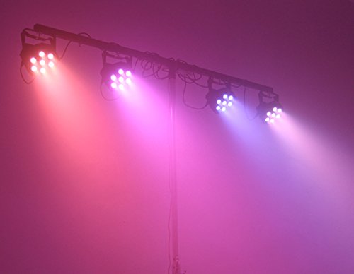 GBGS LED Up Lighting RGBW LED Par Lights 10W x 7 LED DMX 4-in-1 Par Can Stage Lighting Super Bright for Wedding DJ Event Party Show - Thumbnail 6