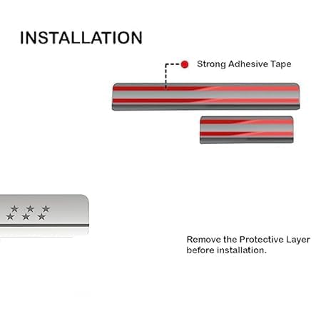 Image of AC Door Sill /Foot Step Stainless Steel Scuff Plate Plates Compatible with Skoda Octavia (Set of 4 Pcs)