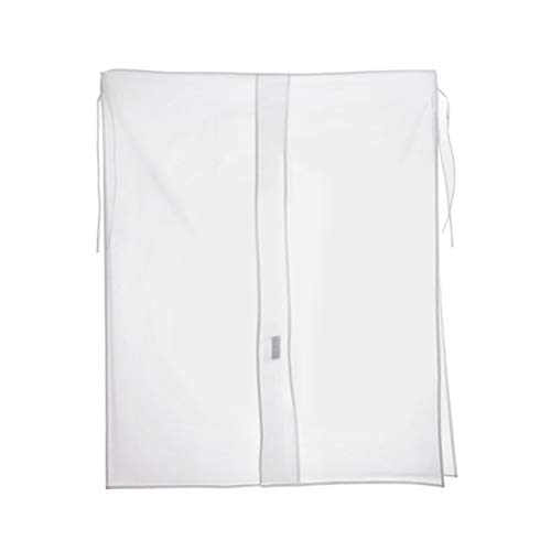 Hanging Garment Bag, Clear Clothes Shoulder Rack Cover Protector Plastic Hanger Covers for Suit Coat Dress (White)