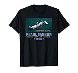 Pearl Harbor Remember and Honor USS Arizona Brush Print T-Shirt