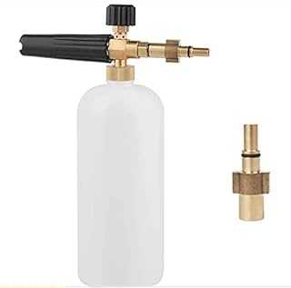 New Type Snow Foam Lance for Bosch Aquatak / Black & Decker /Norse/Ryobi/Neo Foam Cannon Car Wash Sprayer Soap Jet Pot Gun, Adjustable soap Sprayer Nozzle Foam Bottle 1L for Pressure Washer