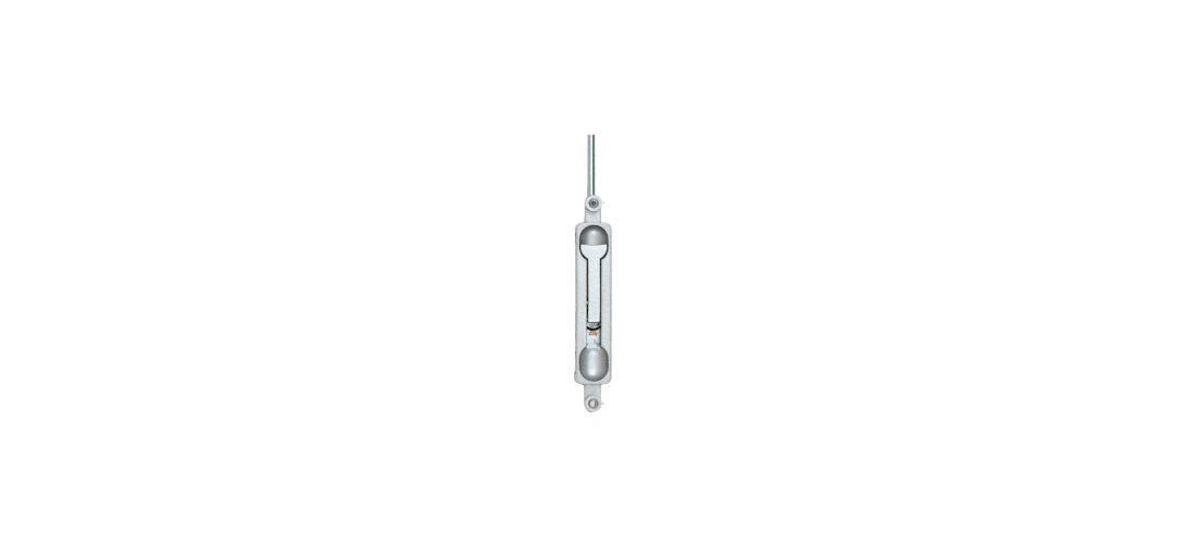Boulon de chasse d'eau décalé CRL DL2210A18 aluminium 1/8 pouce