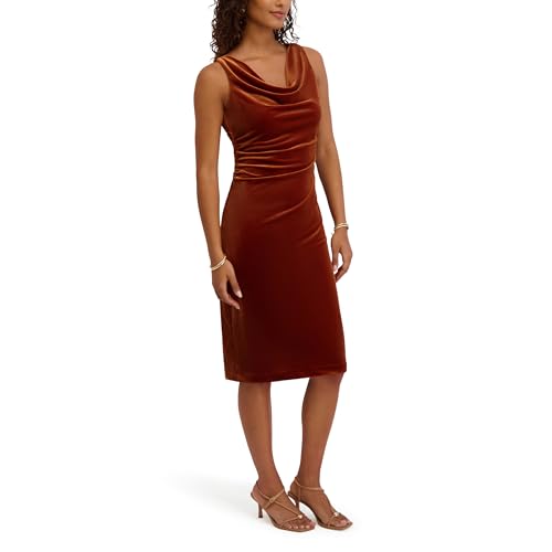 Image of Kensie Women's Sleeveless Cowl Neck Midi Dress