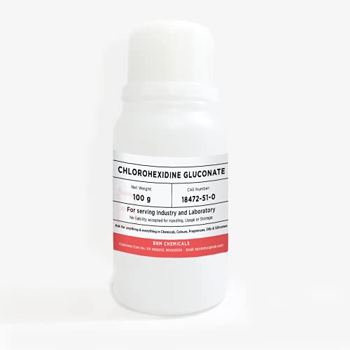 BRM Chemicals Chlorhexidine Gluconate - Liquid 100 Grams For Soap Making, Shampoo Making, Cosmetic Making & Diy Personal Care For Face, Hair, Skin & Body (Pack Of 1)