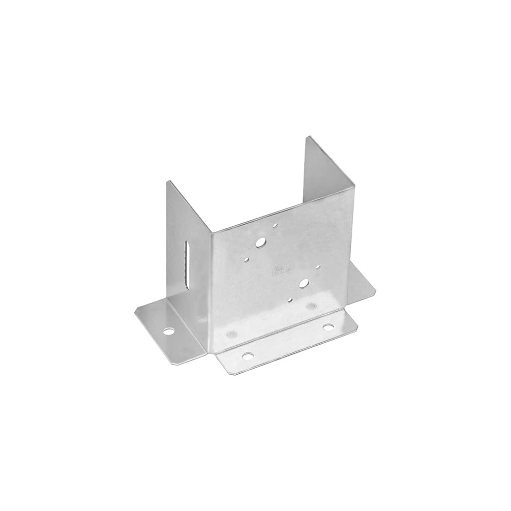 Bolt Down Post Base Shoe Support for Wall Posts Rails for 150mm Posts - Open