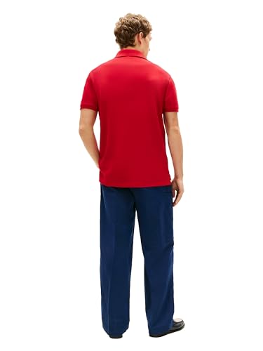 Image of Tommy Hilfiger Men's Short Sleeve Polo Shirts in Classic Fit with Stretch and Organic Pique Cotton