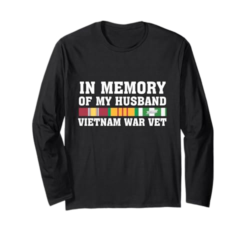 En Memoria De Mi Esposo Vietnam Veterano Familia Coincidencia Manga Larga