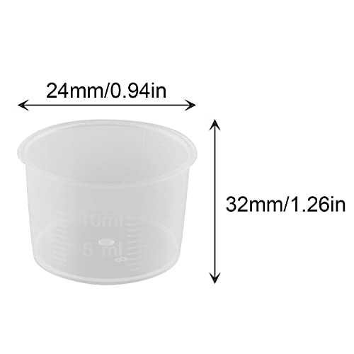 Vasos medidores desechables 10 ml pack 50 unidades miniatura 4