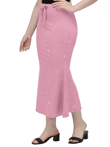 Image of Mehrang Stretchable Shimmer Saree Shapewear Petticoat for Women, Skirts for Women,Shape Wear Dress for Saree