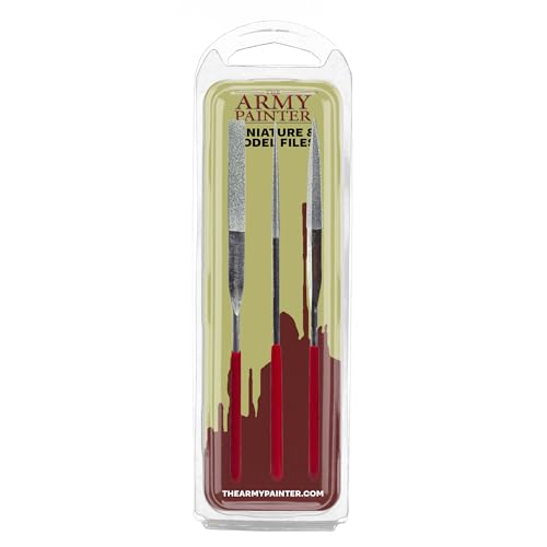 The Army Painter Miniature and Model Files Set of 3 Round Diamond & Flat and Triangle for Plastic Resin and Metal for Role Play Model Painting