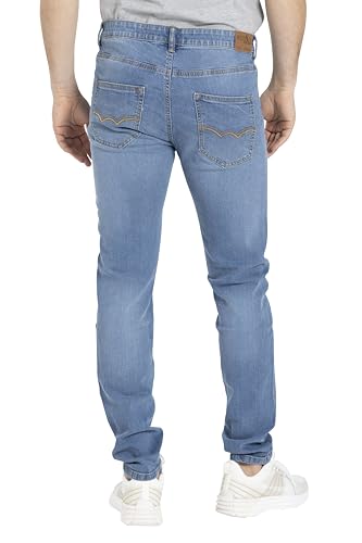 Men's Slim Fit Jeans Relaxed Super Flex Denim Stretch Comfortable Wear Classic 5-Pocket Essential Pant 28W-40W3
