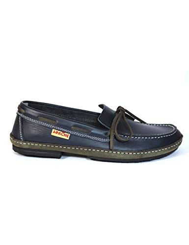 Zapatos náuticos clásicos Fabricados en España Apache 414 Marino - Color - Marino, Talla - 43