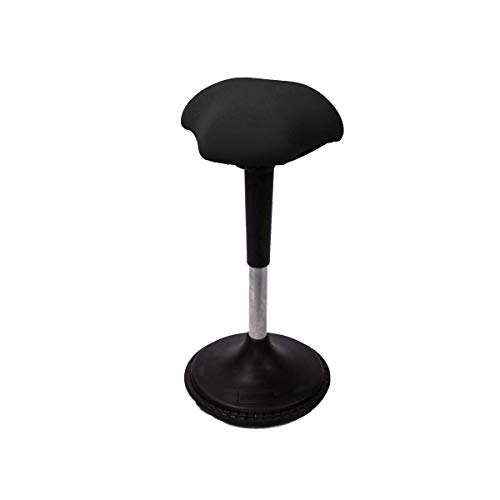 Image of Wobble Chair Ergonomic Active Sitting Stool, Perfect for Standing Desks and Core Strengthening (Black)