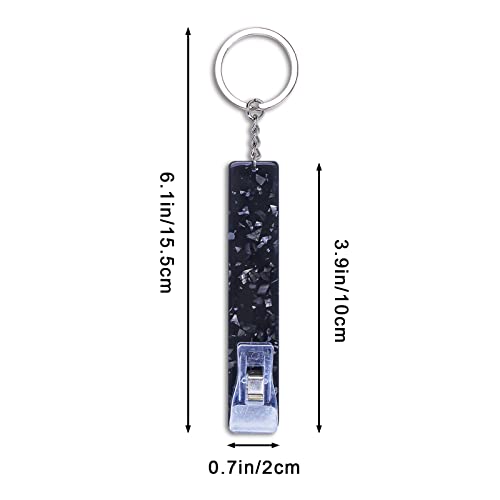 Image of 3PCS Credit Card Puller, Cute Debit Bank Card Grabber for Long Nails ATM Keychain Women with Plastic Clip
