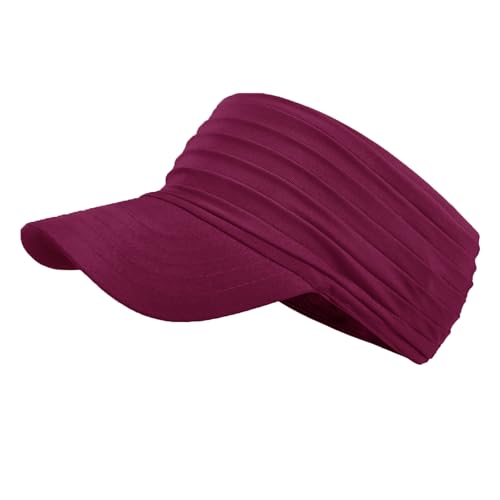 Image of Sports Sun Visor for Men Women UV Protection Lightweight Packable Stretchy Hats for Running, Tennis, Golf