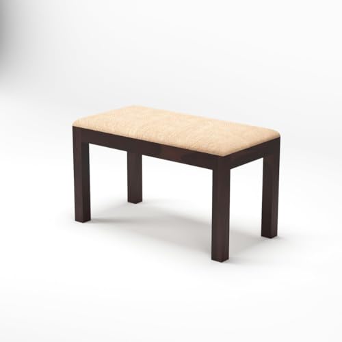 Image of 2 Seater Seating Bench for Home & Office l Daining Table Bench l Multipurpose Seating Bench for Indoor & Outdoor, Balcouny, Waiting Room Bench l Easy DIY l Walnut Finish l 36x14.5x17.5