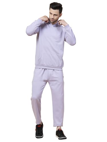 Image of Rigo Cotton Fleece Full Sleeves Oversized Co-ord Set for Men | Printed Hooded Track Suit Set for Men