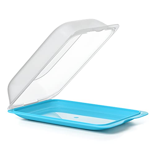 TATAY Cold Meat Containers for Fridge, Turquoise, 17 x 6,2 x 25,2 cm - Image 2