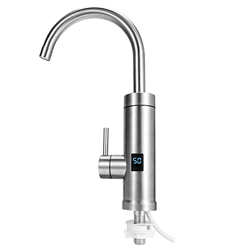 Rubinetto Elettrico Istantaneo 220V 3000W – Scaldacqua 3 Secondi Con Display LED, Acciaio Inox 304